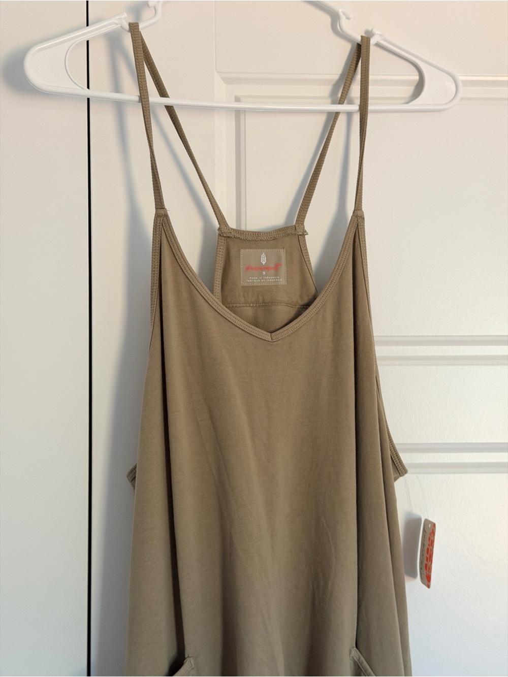 FP Movement by Free People Khaki Hot Shot Onesie
